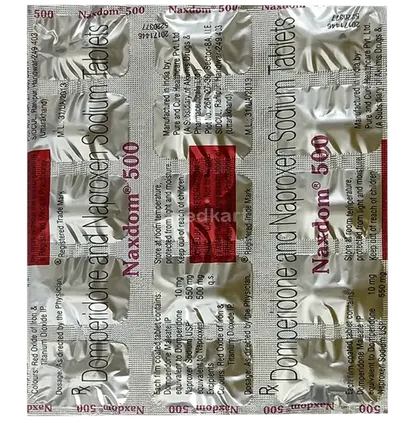 naxdom 500mg tablet 15's